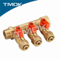 TMOK convenient operated 4 way forged brass hydraulic oil Water separator with High quality and competitive price